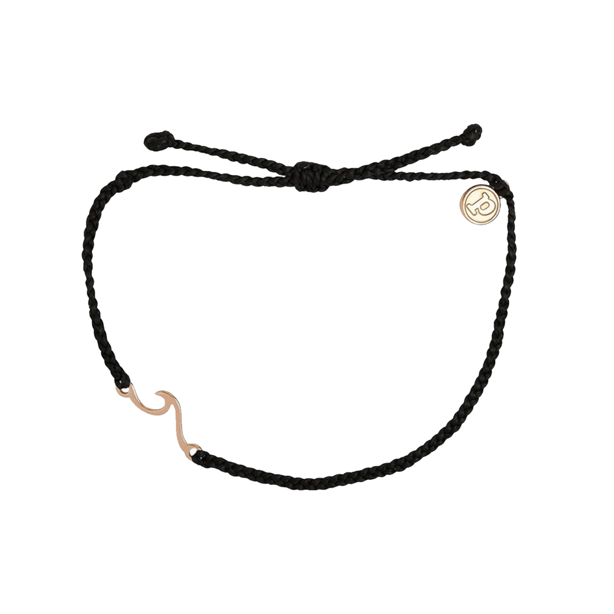 Pura Vida Shoreline Rose Gold Anklet in Black - BoardCo